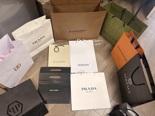 Designer shopping bags - , empty