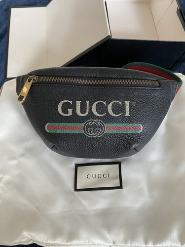 Gucci print belt - bag, vintage