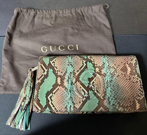 Gucci python clutch - gucci,